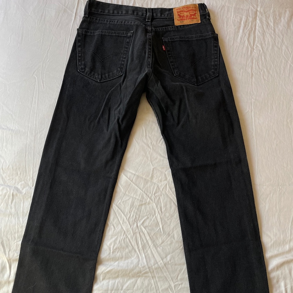 Levi's 505 Straight Leg Jeans W30 L30 Vintage Denim